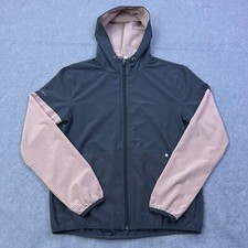 Vuori Women's Outdoor Trainer Shell Hooded Full Zip Jacket Small Colorblock Mesh