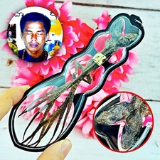 Lucky Money Rich Gambling Mummy Lizard Gecko Double Head 9tail Thai Amulet 17768