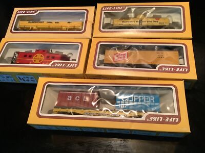 Vtg Life-Like Oscar Meyers & More HO Train Cars Lot Of 5 In Box