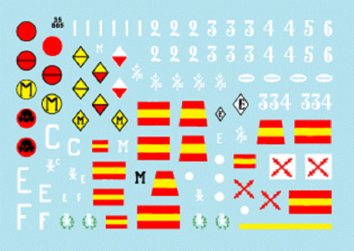 Star Decals 1/35 Panzer I Spanish Civil War 'Negrillo' decals 35865 x - Picture 2 of 2