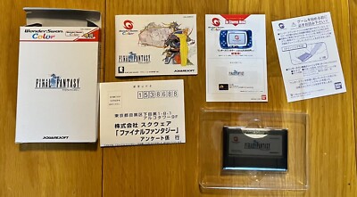 Final Fantasy I Wonderswan Color Japan Squaresoft Registration Card 2000