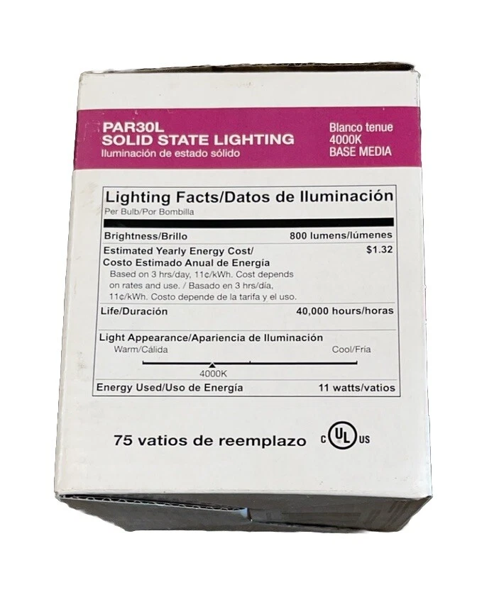 🔥(AN)Halco PROLED PAR30FL11L/940/BH LED Flood 11 W 4000 K CRI 90 E26 40° Dimma - Image 4 of 4