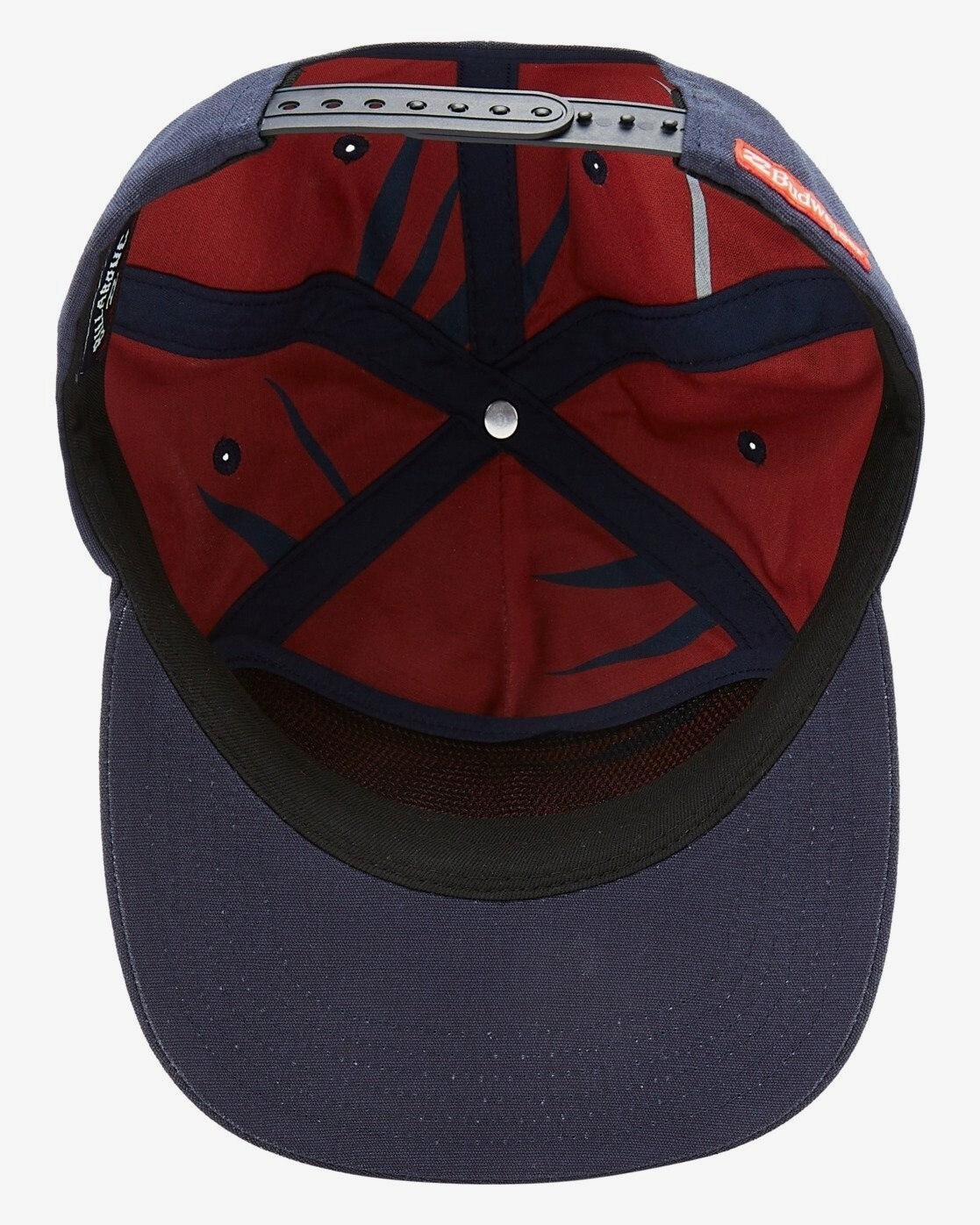 Billabong x Budweiser Woven Insignia Snapback Hat in Navy New With Tags