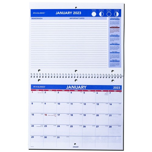 At A Glance Desk Calendar 2023 2023 At-A-Glance Pm170-28 Monthly Desk-Wall Calendar, 11 X 8-1/2" | Ebay