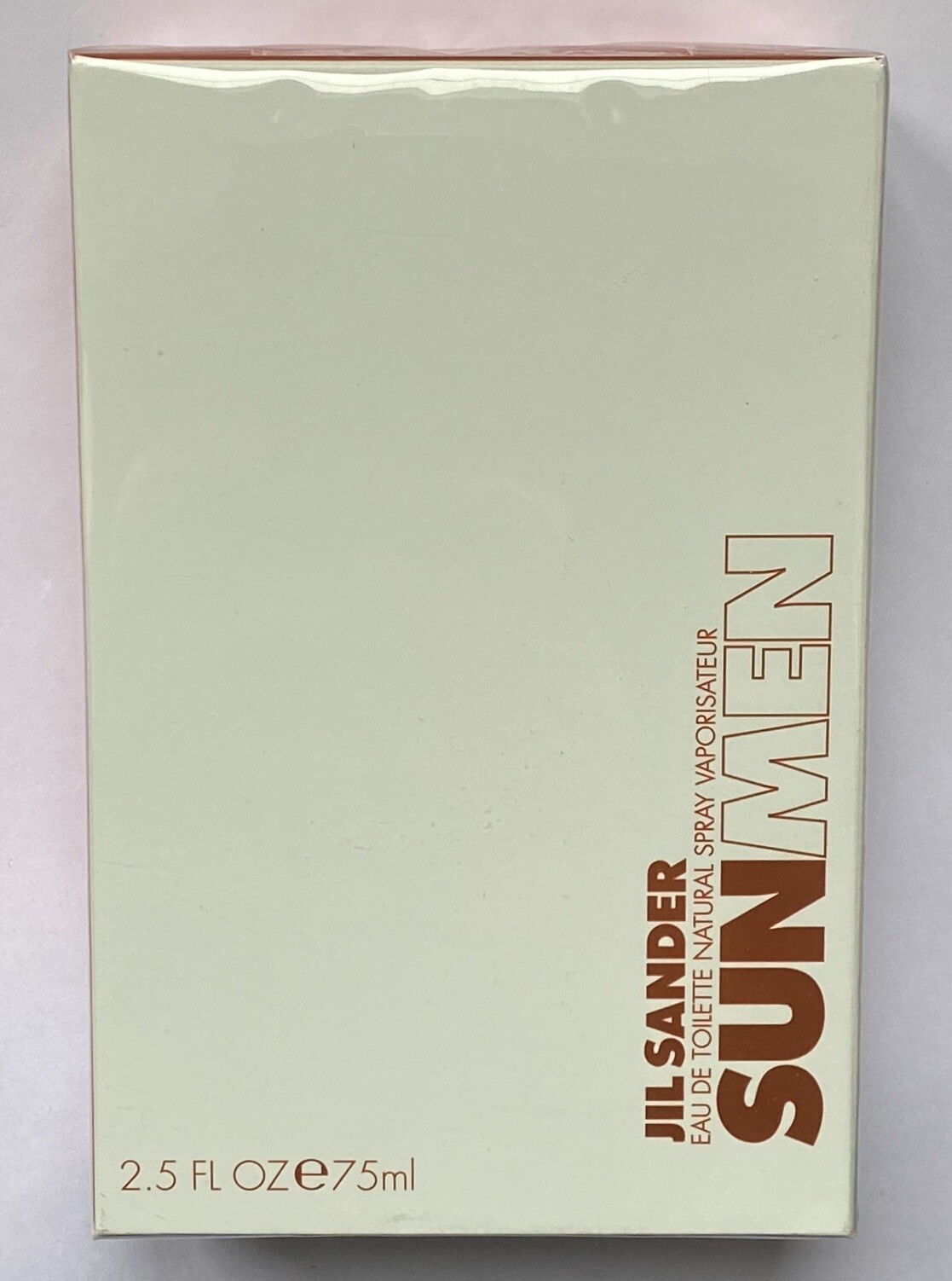 Jil Sander Sun Men Spray Edt 75ml New Sealed Box Dented/Marked