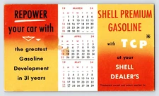 Shell Gasoline TCP Advertisement Ink Blotter