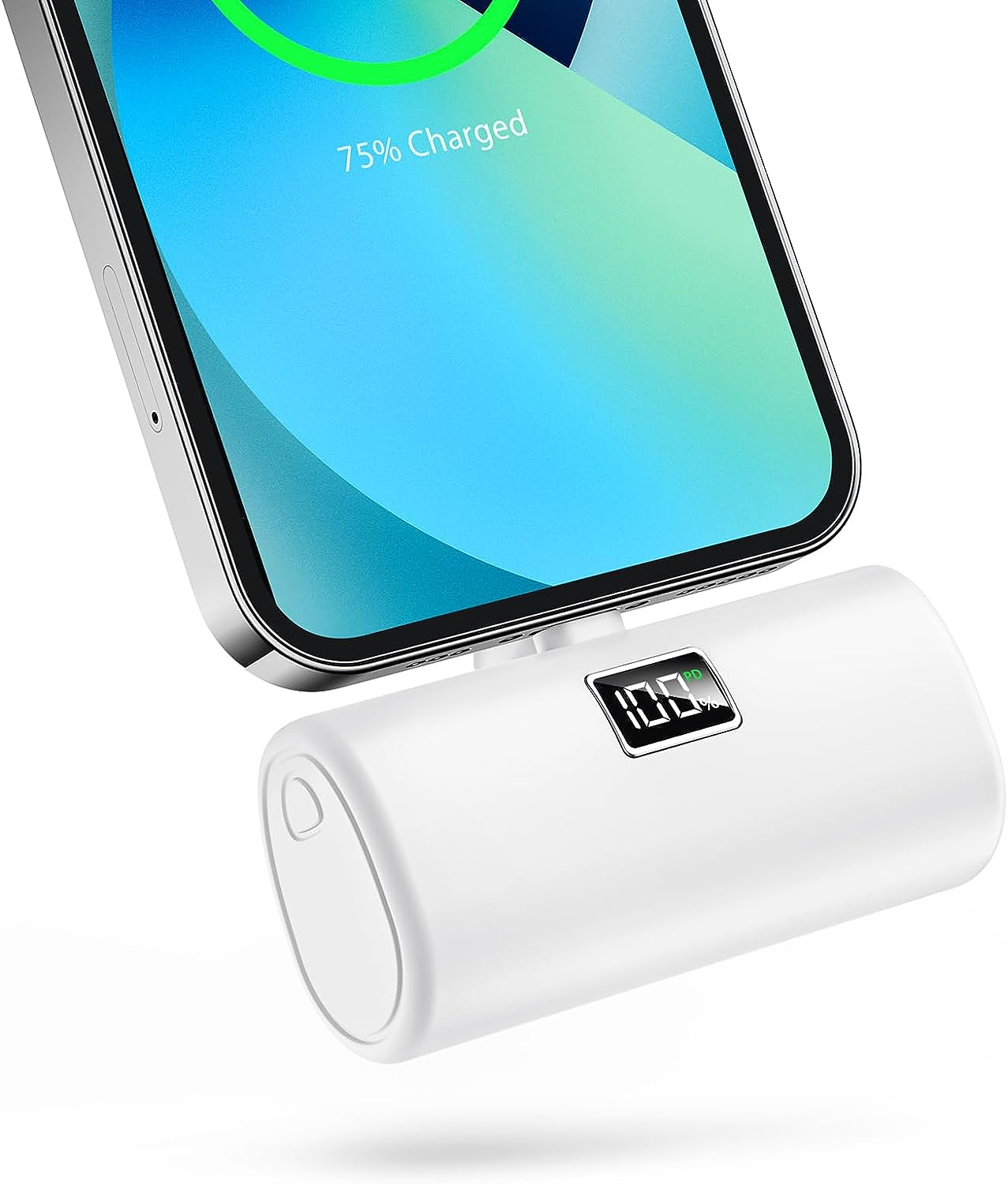 Portable Charger for Iphone, [6000Mah] Small Power Bank with LCD Display, 20W Fa-image