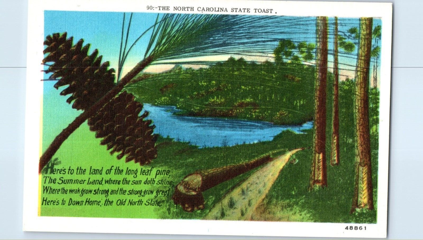 The North Carolina State Toast North Carolina Postcard | eBay