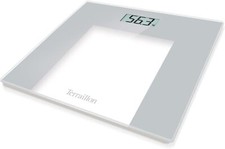 TERRAILLON - Bilancia pesapersone elettronica - Ultra-Plat - Accensione/spegnimento automatico - Grande schermo LCD - 150 kg - Vetro TP1000 - Grigio-image