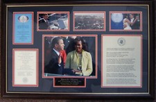 BARACK OBAMA Inaugural & Ball Invitations, Speech, Photo Framed 26x17