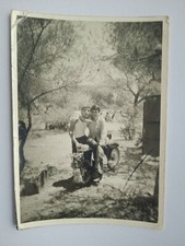 Young Men Closeness on a Motorbike Affection Vintage Old Photo GREECE VTG ORG