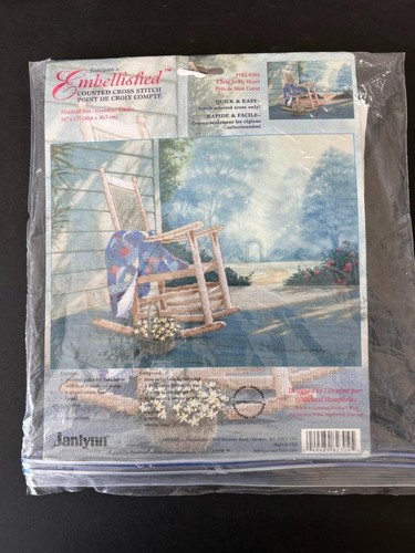 Janlynn Embellished Close To My Heart cross stitch kit complete rocking chair - Picture 1 of 3