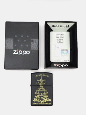VINTAGE USS NITZE DDG 94 ZIPPO LIGHTER NOVEMBER 2011 w BOX - HAS BEEN FIRED**