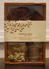 Essential Home Driftwood & Dune Decorative Candle Set