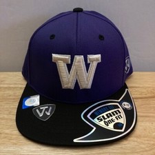 NWT WASHINGTON HUSKIES Top of the World NCAA Purple Gold Fitted Hat M/L