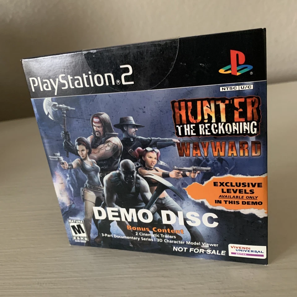 Hunter The Reckoning Wayward Demo Disc Exclusive Levels Bonus Promo RARE NEW PS2 - Image 3 of 4