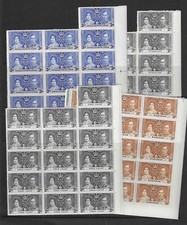 OMNIBUS 1937 Coronation sets in unmounted mint blocks - 40117