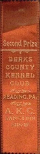Berks County Kennel Club Ribbon Reading AKC Sanction Show American Kennel Club