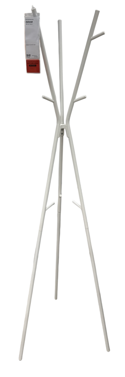 New IKEA EKRAR White Hat and Coat Stand 169 cm (66 1/2 