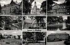 Ak Jever in Oldenburg Friesland, Marien Gymnasium, Schloss,... - 4894651