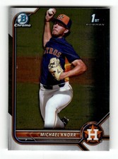 2022 Bowman Draft #BDC-120 Michael Knorr Chrome