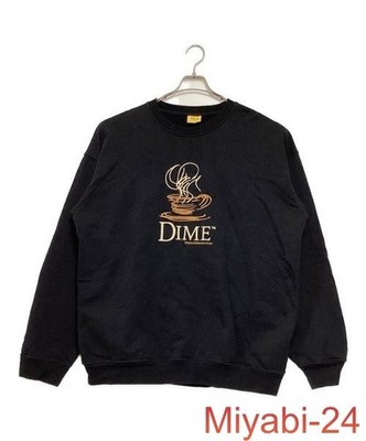 Dime Embroidered Sweatshirt Black XXL Men s Casual Vintage Used