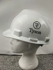 MSA Hard Hat Tyson Branded Cap Style Class E White Medium CSA Z94.1-15 TYPE 1