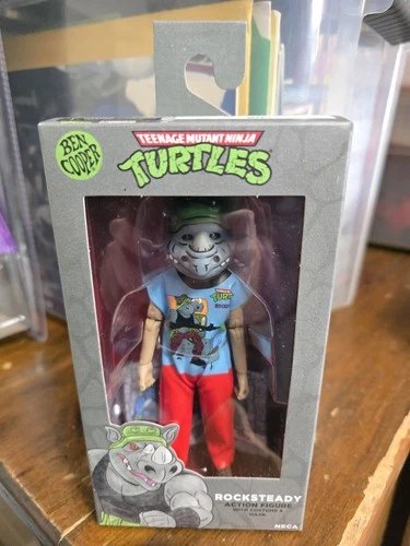 NRSV NECA Ben Cooper ROCKSTEADY 5.5" Action Figure with Costume & Mask TMNT