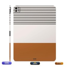 MightySkins Apple iPad Pro 13 (M4) 2024 Neutral Stripes 3M Vinyl Skin Cover