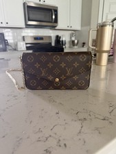 Louis Vuitton Monogram Brown Chain Strap Shoulder Bag for Women