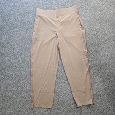 Kirkland Pants Womens Size Large Beige Ladies Ankle Pant Performance Pull On