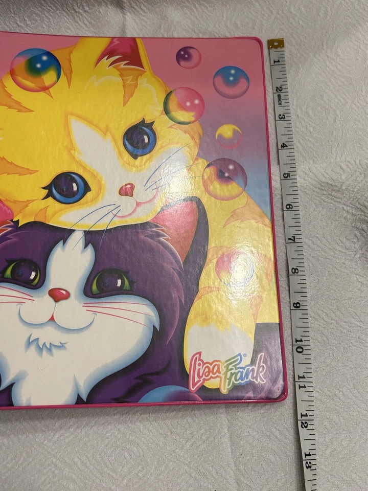 Rare Vtg Lisa Frank 3 Ring Binder Kittens & Sunflowers - Image 3 of 4