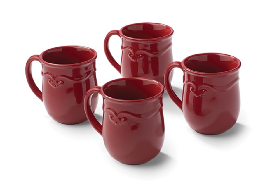 Princess House Pavillion Berry Mugs (4) 3240 | eBay