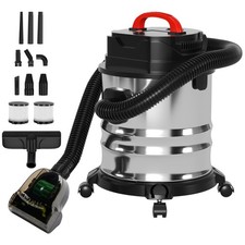 5 Gallon Vacuum Cleaner 1800W Wet/Dry Canister Vac Shop for Fireplaces BBQ
