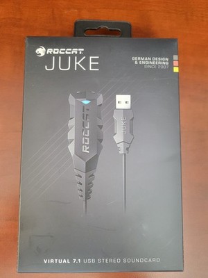 Sealed ROCCAT Juke Virtual 7.1 USB Stereo Soundcard & Headset Adapter Gaming PC
