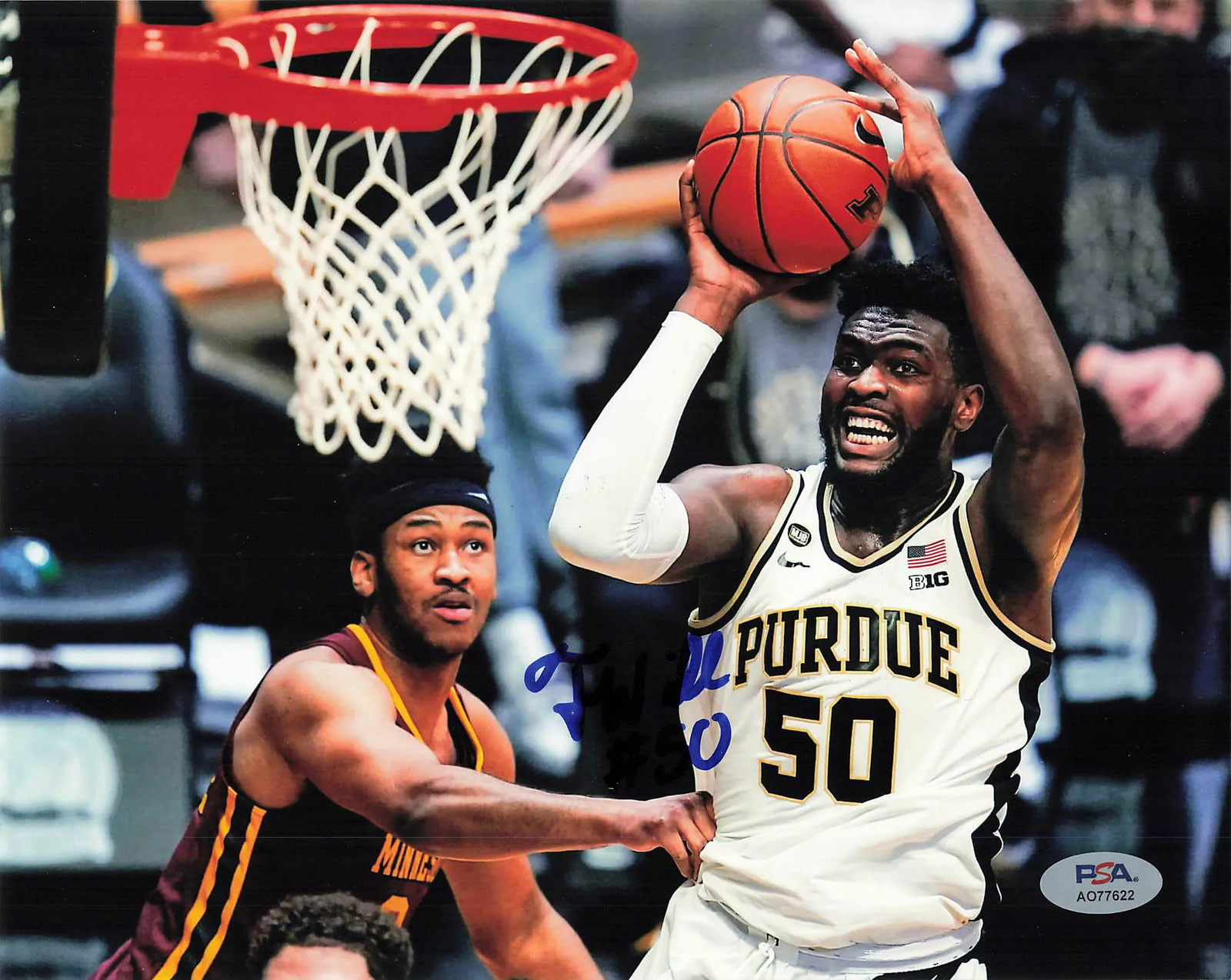 Trevion Williams Autographed Signed Purdue Boilermakers Basketball 8x10 Photo PSA 