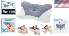 Ultra Pain Relief Cooling Pillow for Neck Support, Adjustable Cervical Pillow Co