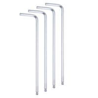 4Stk Ballkopf InnensechskantschlüSsel 2.5Mm Cr-V L-Form Silber
