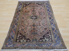 Hand Made CARPET RUG Wool Vintage WOVEN Oriental Area 5ft 10" x 3ft 8"