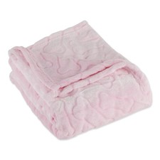 Bone Dry Embossed Bone Print Pet Blanket, Pink, 36x48" 36x48"