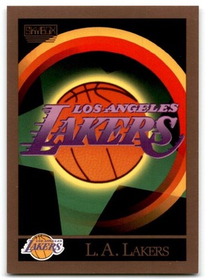 1990-91 SkyBox Team Checklist Los Angeles Lakers #340