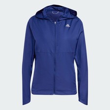 Image of adidas Own The Run Jacket  Womens - Running / Training Jacket - Blue - All Sizes