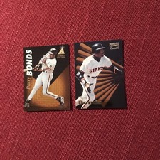 2 Barry Bonds Pinnacle Zenith  Cards:  1995 #5- 1996 #29  SF Giants