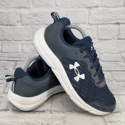 Men Sz 9 4E Extra Wide Under Armour Charged Assert 10 Navy Run Shoes 3026176 400