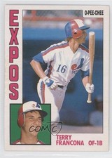 1984 O-Pee-Chee Terry Francona #89 0j0