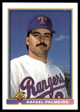 Rafael Palmeiro 1991 Bowman #286 Rangers MLB READ FREE SHIPPING AutographDen