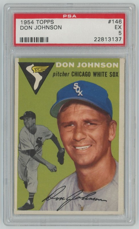 1954 Topps Don Johnson PSA 5 Chicago White Sox #146 C26