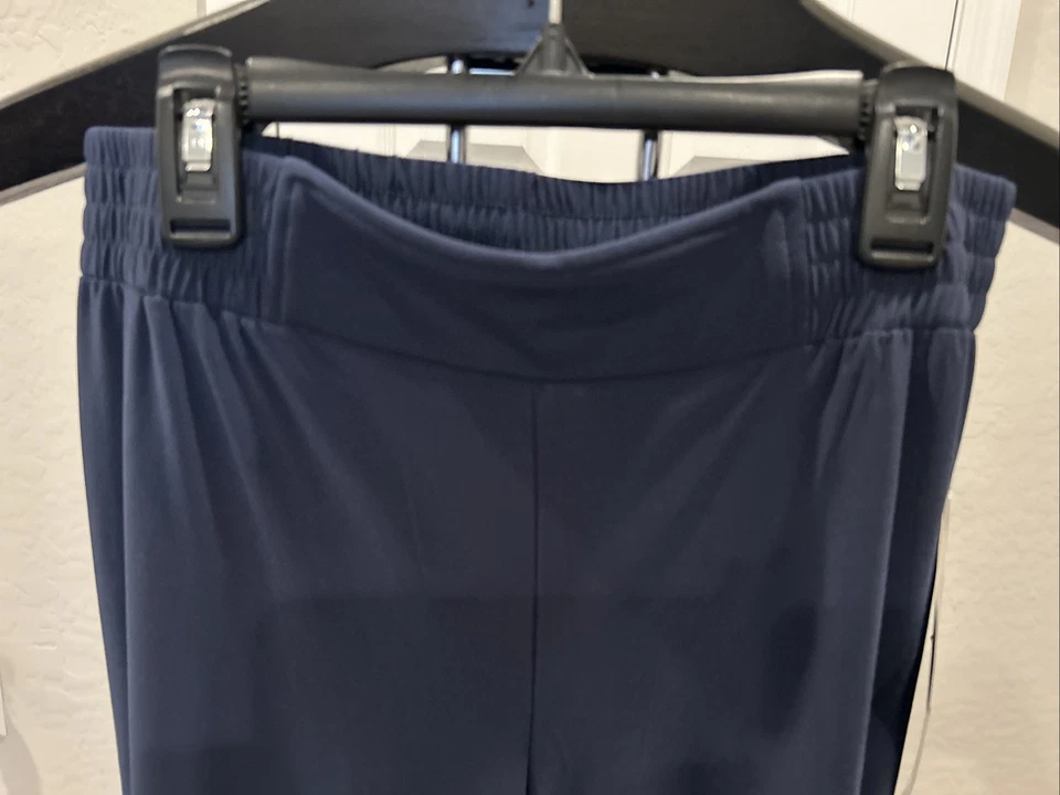 IMAN Global Chic Printed Woven Pull-on Palazzo Pant Blue NET Medium Short - Image 2 of 4