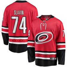 Men's Fanatics Jaccob Slavin Red Carolina Hurricanes Alternate Breakaway Player
