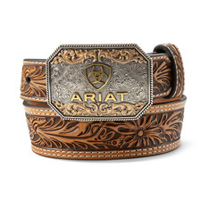 A1309108 Ariat Youth Western Belt with Ariat Logo Buckle NEW